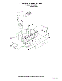 04 - Control Panel Parts parts for Maytag Ice Machine MIM1555YRS1 / from AppliancePartsPros.com