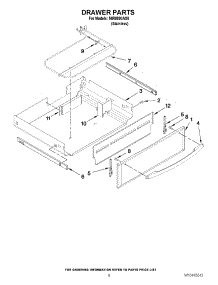 06 - Drawer Parts parts for Maytag Range MIR8890AS0 / from AppliancePartsPros.com