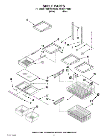 07 - Shelf Parts parts for Maytag Refrigerator MBB1957WEB2 / from AppliancePartsPros.com