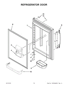 05 - Refrigerator Door parts for Maytag Refrigerator MBB1957WEW3 / from AppliancePartsPros.com