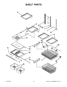 07 - Shelf Parts parts for Maytag Refrigerator MBB1957WEW3 / from AppliancePartsPros.com