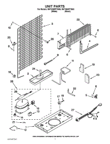 04 - Unit Parts parts for Maytag Refrigerator M4TXNWFYB00 / from AppliancePartsPros.com