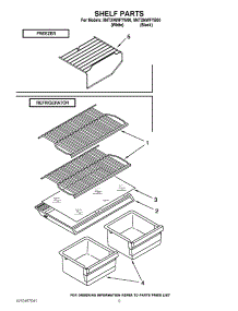 05 - Shelf Parts parts for Maytag Refrigerator M4TXNWFYB00 / from AppliancePartsPros.com