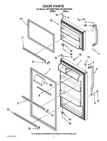 02 - Door Parts parts for Maytag Refrigerator M4TXNWFYW00 / from AppliancePartsPros.com