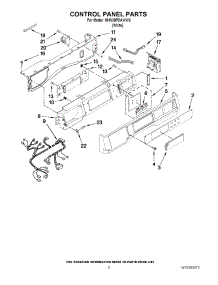 03 - Control Panel Parts parts for Maytag Washer MHN30PDAWW0 / from AppliancePartsPros.com