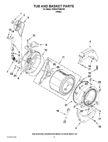 07 - Tub And Basket Parts parts for Maytag Washer MHN30PDBGW0 / from AppliancePartsPros.com