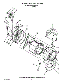 07 - Tub And Basket Parts parts for Maytag Washer MHN30PDBXW0 / from AppliancePartsPros.com