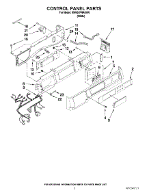 03 - Control Panel Parts parts for Maytag Washer MHN30PNAGW0 / from AppliancePartsPros.com