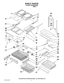 06 - Shelf Parts parts for Maytag Refrigerator MFD2562VEB9 / from AppliancePartsPros.com