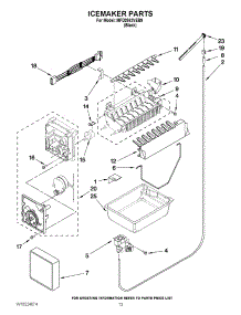 07 - Icemaker Parts parts for Maytag Refrigerator MFD2562VEB9 / from AppliancePartsPros.com