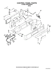 03 - Control Panel Parts parts for Maytag Washer MHN30PNBGW0 / from AppliancePartsPros.com