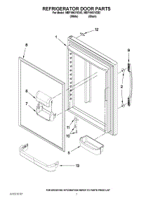 04 - Refrigerator Door Parts parts for Maytag Refrigerator MBF1953YEB2 / from AppliancePartsPros.com