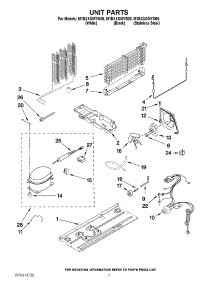 04 - Unit Parts parts for Maytag Refrigerator M1BXXGMYM00 / from AppliancePartsPros.com
