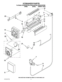 05 - Icemaker Parts parts for Maytag Refrigerator M1BXXGMYM00 / from AppliancePartsPros.com