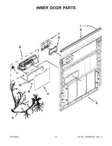 03 - Inner Door Parts parts for Maytag Dishwasher MDB4409PAB1 / from AppliancePartsPros.com