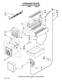 08 - Icemaker Parts parts for Maytag Refrigerator MBF1953YEB3 / from AppliancePartsPros.com