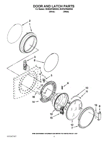 02 - Door And Latch Parts parts for Maytag Washer MHN30PRBWW0 / from AppliancePartsPros.com