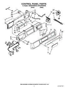 03 - Control Panel Parts parts for Maytag Washer MHN30PRBWW0 / from AppliancePartsPros.com
