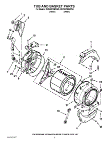 05 - Tub And Basket Parts parts for Maytag Washer MHN30PRBWW0 / from AppliancePartsPros.com