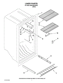 02 - Liner Parts parts for Maytag Freezer MQF1656TEW02 / from AppliancePartsPros.com