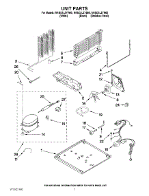 04 - Unit Parts parts for Maytag Refrigerator M1BXXLZYB00 / from AppliancePartsPros.com
