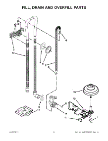 04 - Fill, Drain And Overfill Parts parts for Maytag Dishwasher MDB4409PAS1 / from AppliancePartsPros.com