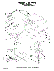 02 - Freezer Liner Parts parts for Maytag Refrigerator MFD2562VEM11 / from AppliancePartsPros.com