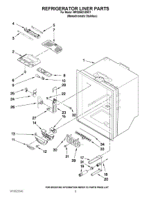 03 - Refrigerator Liner Parts parts for Maytag Refrigerator MFD2562VEM11 / from AppliancePartsPros.com
