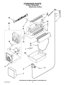07 - Icemaker Parts parts for Maytag Refrigerator MFD2562VEM11 / from AppliancePartsPros.com