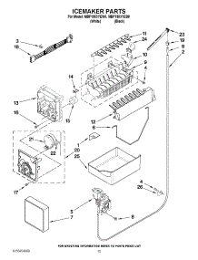 08 - Icemaker Parts parts for Maytag Refrigerator MBF1953YEW0 / from AppliancePartsPros.com