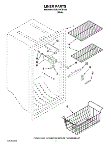 02 - Liner Parts parts for Maytag Freezer MQF2056TEW00 / from AppliancePartsPros.com
