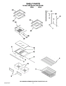 06 - Shelf Parts parts for Maytag Refrigerator MBF1953YEW2 / from AppliancePartsPros.com