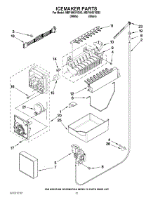 08 - Icemaker Parts parts for Maytag Refrigerator MBF1953YEW2 / from AppliancePartsPros.com