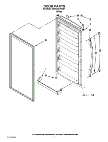 04 - Door Parts parts for Maytag Freezer MQF2056TEW01 / from AppliancePartsPros.com