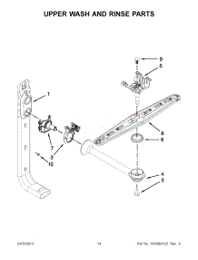 07 - Upper Wash And Rinse Parts parts for Maytag Dishwasher MDB4409PAW1 / from AppliancePartsPros.com