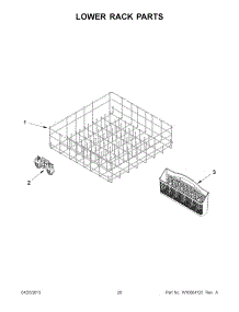 10 - Lower Rack Parts parts for Maytag Dishwasher MDB4409PAW1 / from AppliancePartsPros.com