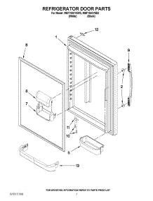 04 - Refrigerator Door Parts parts for Maytag Refrigerator MBF1953YEW3 / from AppliancePartsPros.com