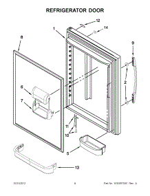04 - Refrigerator Door parts for Maytag Refrigerator MBF1953YEW4 / from AppliancePartsPros.com