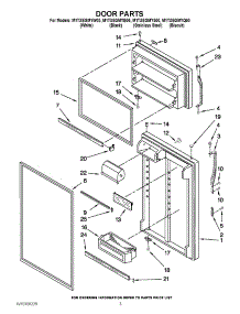 02 - Door Parts parts for Maytag Refrigerator M1TXEGMYB00 / from AppliancePartsPros.com