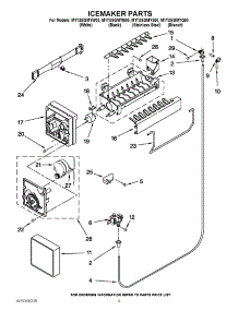05 - Icemaker Parts parts for Maytag Refrigerator M1TXEGMYB00 / from AppliancePartsPros.com