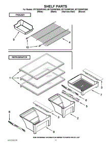 06 - Shelf Parts parts for Maytag Refrigerator M1TXEGMYB00 / from AppliancePartsPros.com