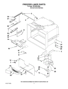 02 - Freezer Liner Parts parts for Maytag Refrigerator MFD2562VEM5 / from AppliancePartsPros.com