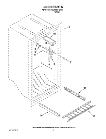 02 - Liner Parts parts for Maytag Freezer MQU1554TEW00 / from AppliancePartsPros.com