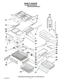 06 - Shelf Parts parts for Maytag Refrigerator MFD2562VEM7 / from AppliancePartsPros.com