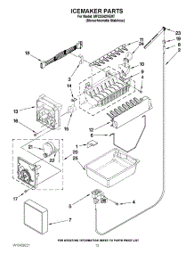 07 - Icemaker Parts parts for Maytag Refrigerator MFD2562VEM7 / from AppliancePartsPros.com