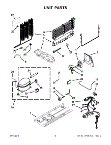04 - Unit Parts parts for Maytag Refrigerator M1TXEGMYQ01 / from AppliancePartsPros.com