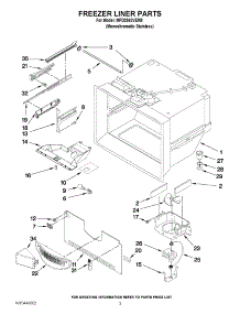 02 - Freezer Liner Parts parts for Maytag Refrigerator MFD2562VEM8 / from AppliancePartsPros.com