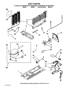 04 - Unit Parts parts for Maytag Refrigerator M1TXEGMYS00 / from AppliancePartsPros.com