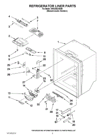 03 - Refrigerator Liner Parts parts for Maytag Refrigerator MFD2562VEM9 / from AppliancePartsPros.com