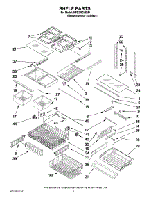 06 - Shelf Parts parts for Maytag Refrigerator MFD2562VEM9 / from AppliancePartsPros.com